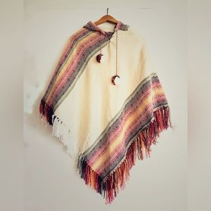 Knit Boho Style Poncho